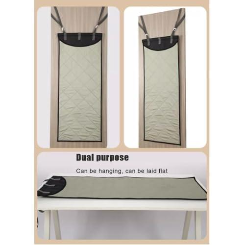 BERWDUXA BERWDUXA Over The Door Steamboard Press Pad, Vertical Hanging Clothes Ironing Board, for Handheld Steamer, Foldable Heat Resistant Clothing Care Steam Pad, with Glove(Pad)