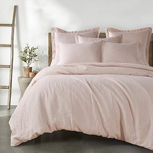 Levtex Home Levtex Home - 100% Linen - Twin Duvet Cover - Washed Linen - Blush - Duvet Cover Size (66x88in.)