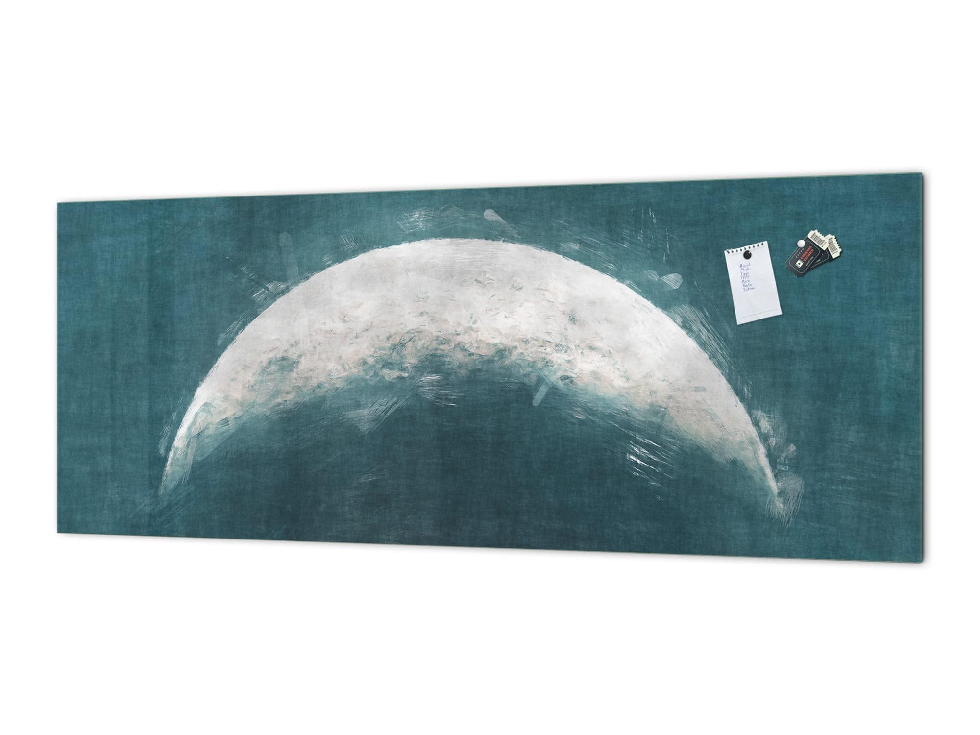 Concept Crystal Glass splashback with metal backing - Kitchen glass panel MBBS27: Paintings Series