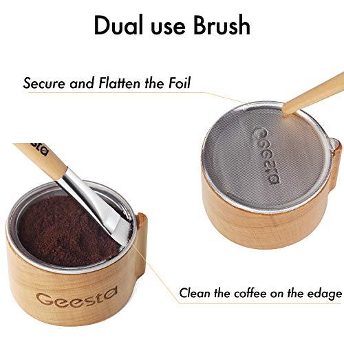 Geesta GEESTA Reusable Aluminum Foil Seals Kit Compatible with Nespresso Vertuoline Capsules