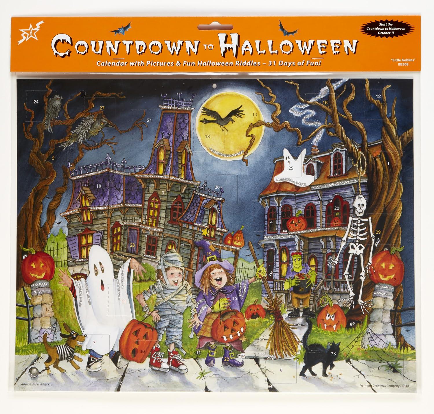 Vermont Christmas Company Vermont Christmas Company Little Goblins Halloween Countdown Calendar