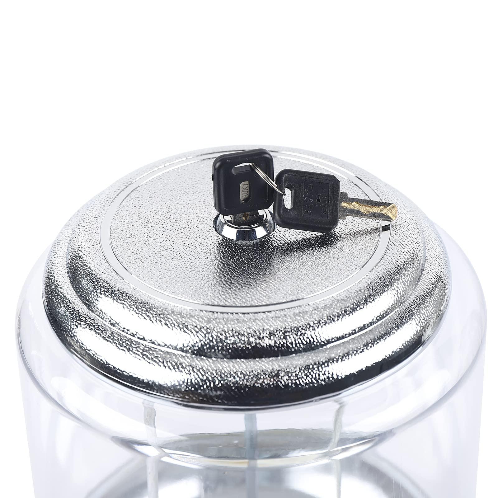 OUKANING Automatic Candy Dispenser Countertop Candy Machine Toy Gumball Vending Machine for Household and Commercial Shopping Malls Gaming Stores, Candies up to 1.26 inches in diameter (Blue)