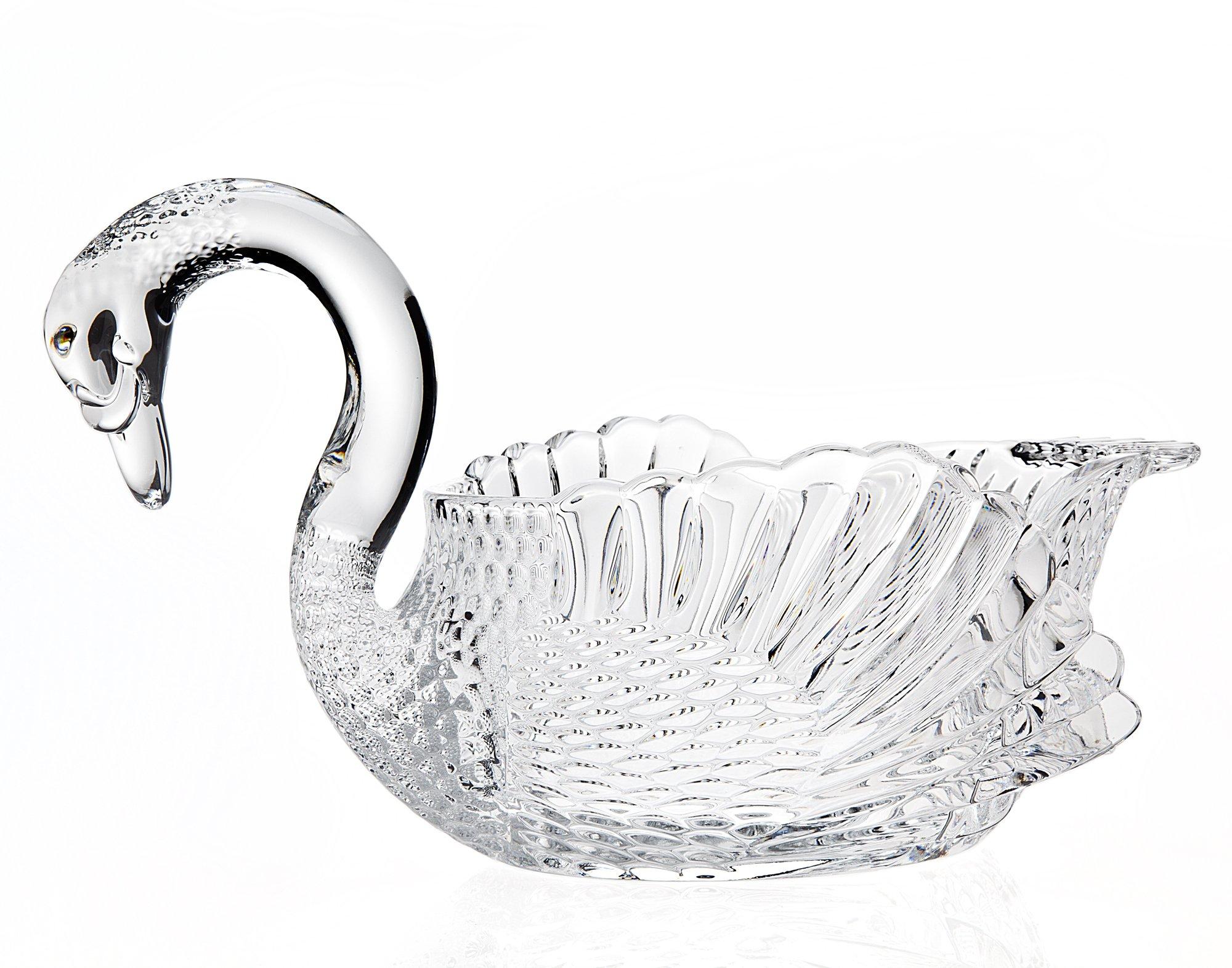 Godinger Godinger Swan Centerpiece Bowl Crystal Giftware
