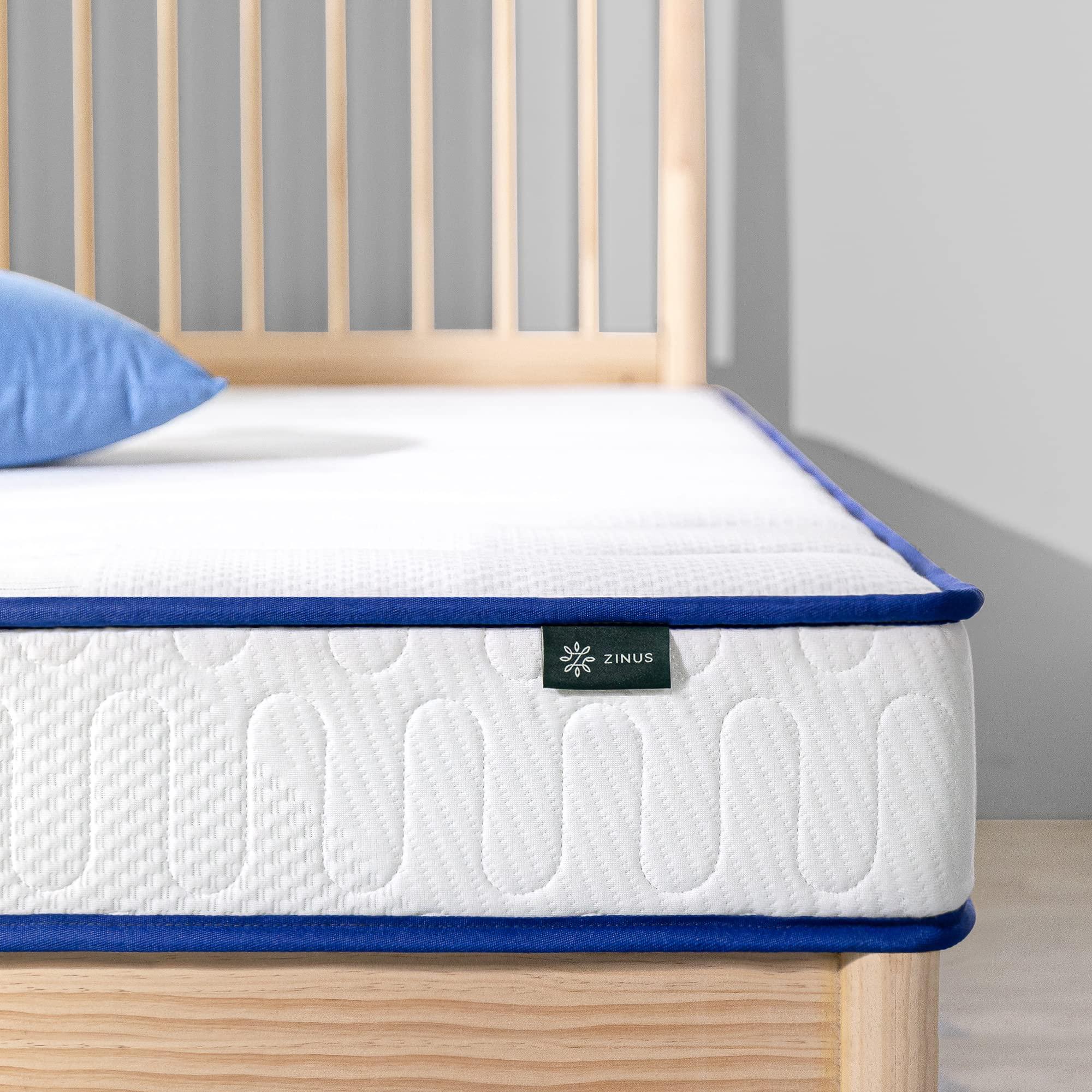 Zinus ZINUS 6 Inch Essential Innerspring Mattress, Twin, Mattress for Kids, Medium Firm Feel, CertiPUR-US Certified Foams, Mattress in A Box