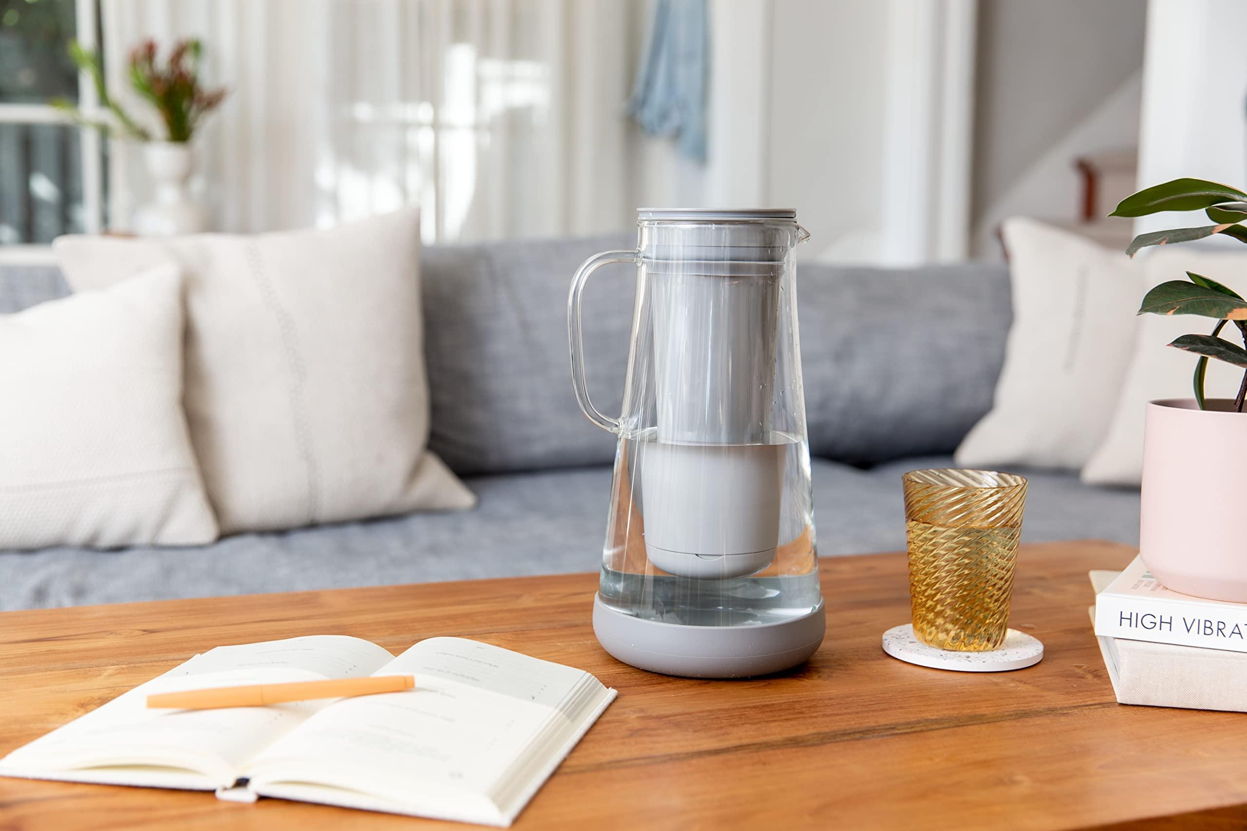 LifeStraw LifeStraw Home Pitcher Glass and Silicone Base 7 cup Pebble