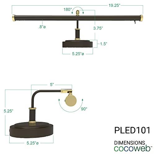 Cocoweb Cocoweb 19\" Mahogany Bronze LED Directional Piano Desk Lamp - PLED101MBD (Mahogany Bronze)