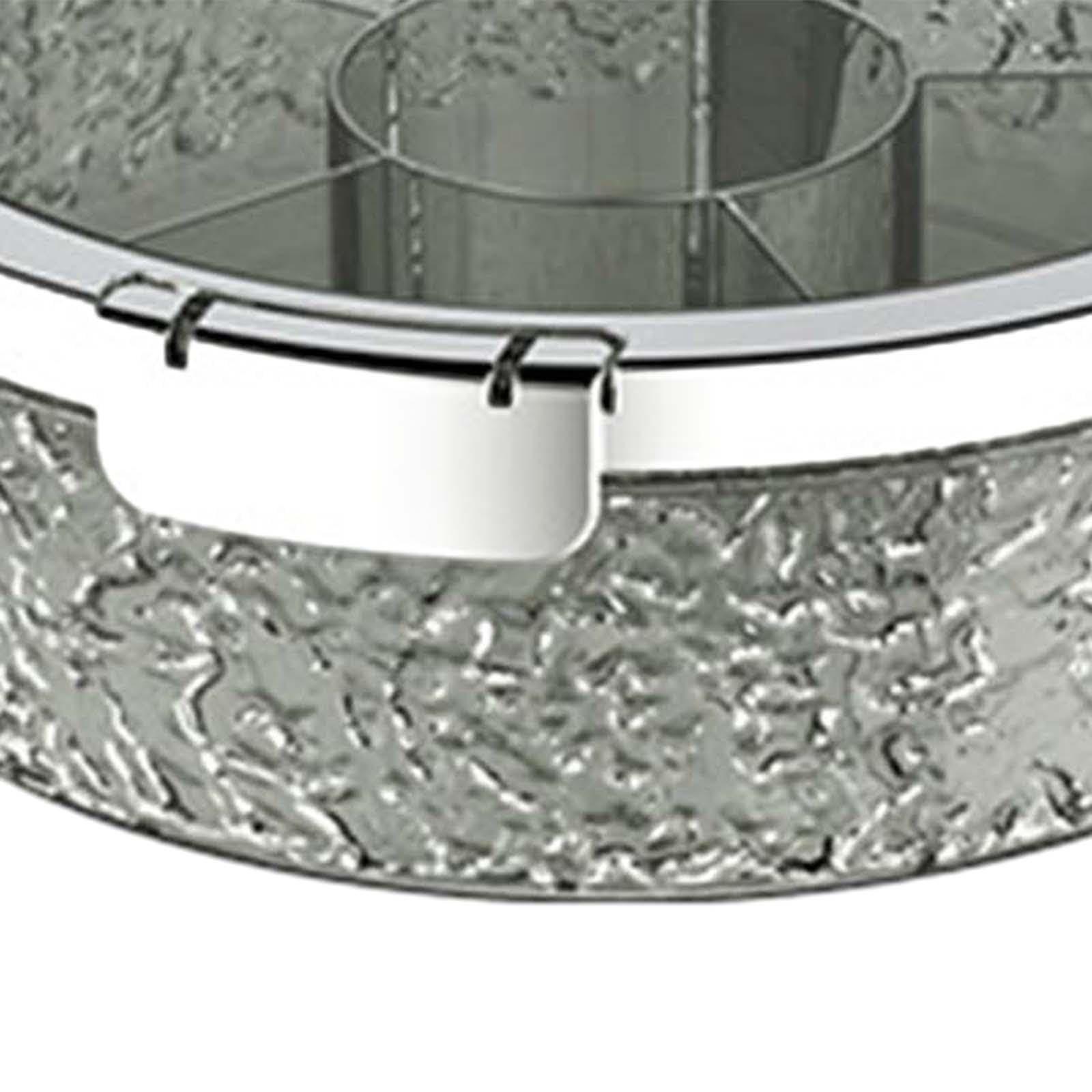 Generic Generic Divided Serving Tray with Lid, Nut and Candy Serving Tray, Party Appetizer Platter, Gray Argent, 285mmx95mm