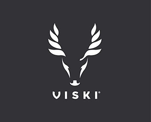 Viski Viski Harrison Wine Decanter and Stopper, Glass Pitcher for Red and White Wine, Wine Carafe, Perfect for wine Lovers, Chrome Rimmed, Set of 1, 60oz