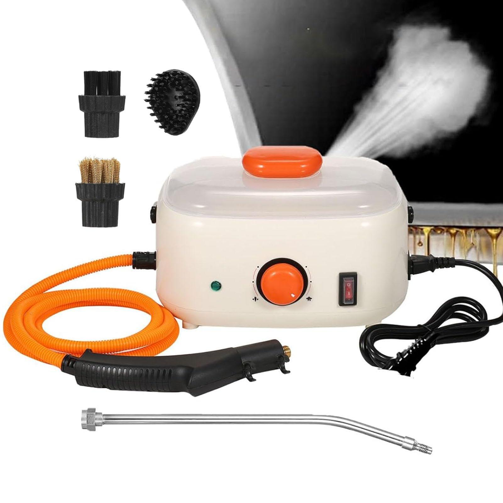 HEAXIY 2500W High Temperature Steam Cleaner with 3 Brush Heads, Handheld Household Cleaning Machine, Suitable for Kitchen Furniture Bathroom Car