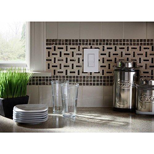 Lutron Lutron Diva LED+ Dimmer for Dimmable LED, Halogen and Incandescent Bulbs with Wallplate | Single-Pole or 3-Way | DVWCL-153PH-WH | White