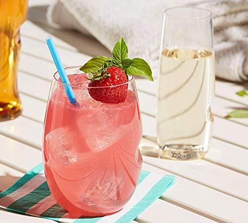 Govino govino Go Anywhere Wine Glasses | Dishwasher Safe, Flexible, Shatterproof, and Recyclable | 16 oz. Each | Set of 4.