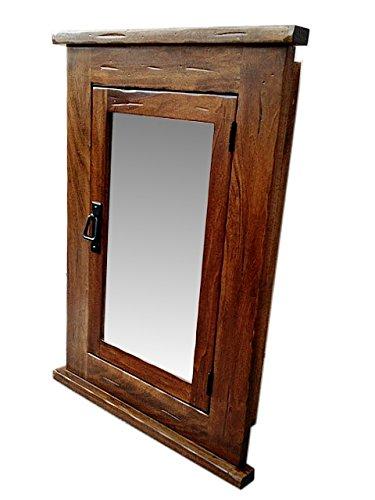 D&E Wood Primitive Mission Recessed Medicine Cabinet/Rustic/Solid Wood & Handmade