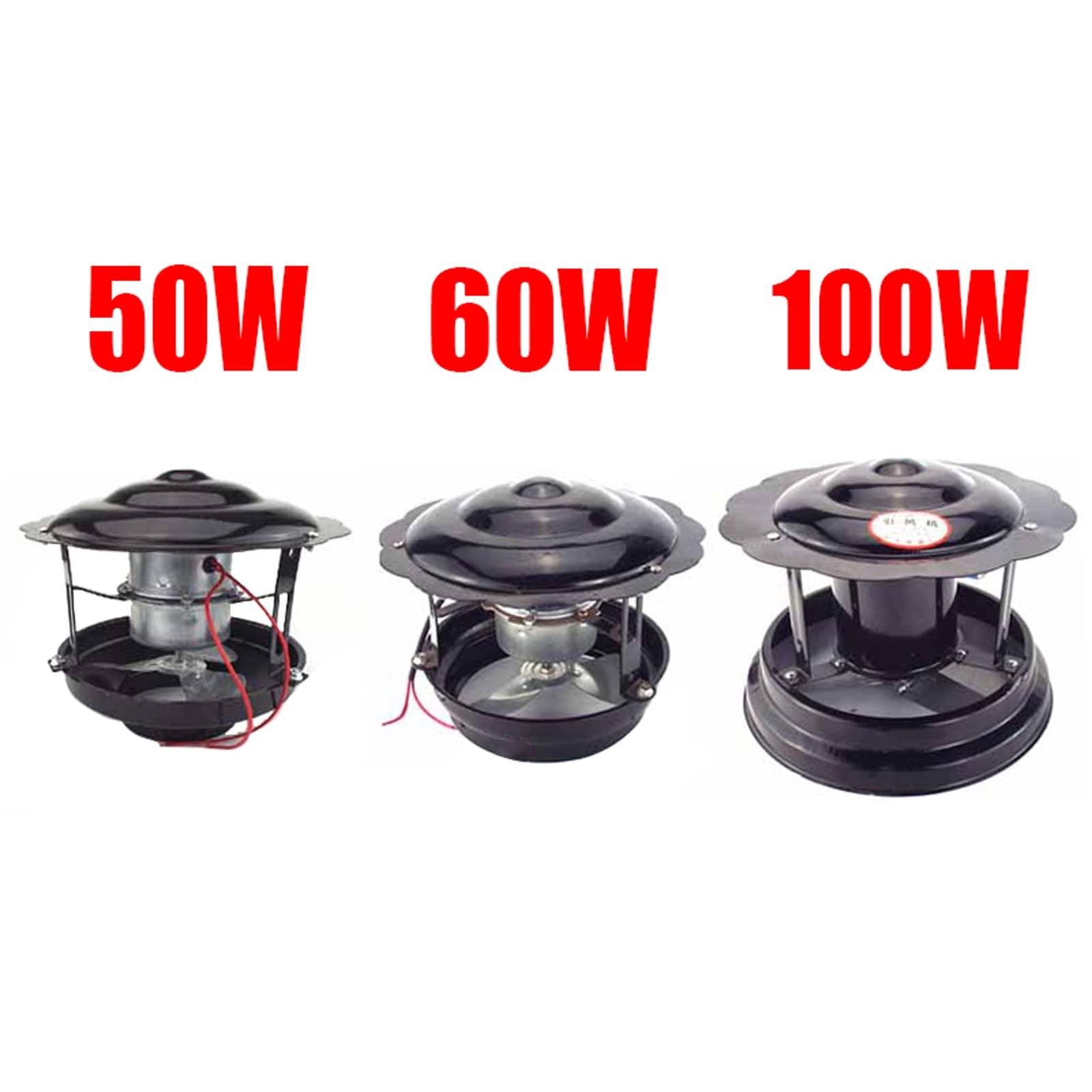 UZIAH UZIAH Chimney Fan, 50W/60W/100W Fireplace Exhaust Fan, Chimney Smoke Evacuator Flue Fan Chimney Draft Inducer Chimney Exhaust Fan for Fireplace,100w