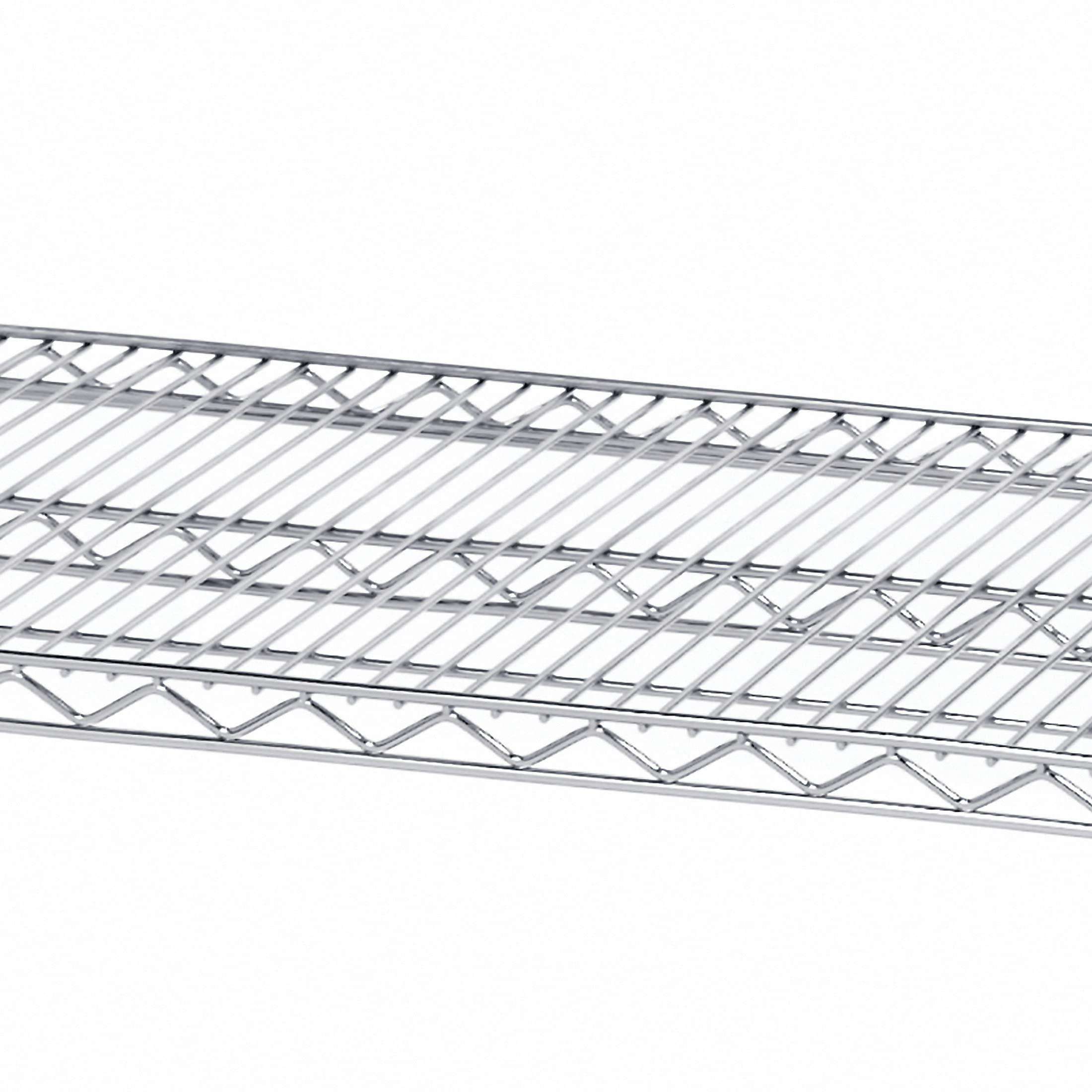 Seville Classics Seville Classics UltraDurable Heavy Duty NSF Solid Steel Wire Rack Storage Unit, Organizer for Garage, Warehouse, Office, Restaurant, Classroom, Kitchen, Steel, 4-Tier Shelving, 60" W x 24" D