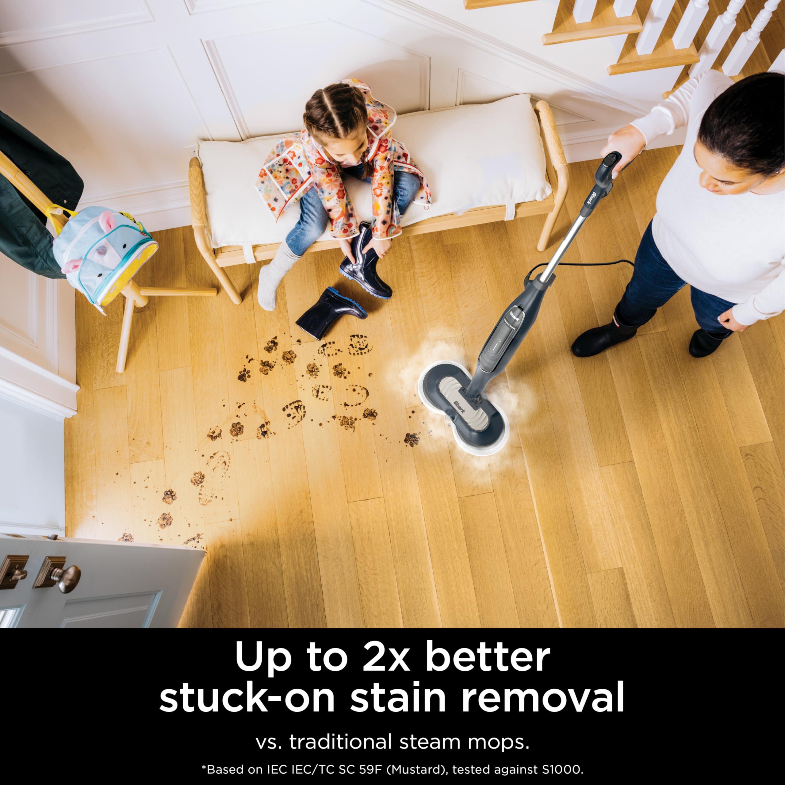 Shark Shark S7201 Steam & Scrub with Steam Blaster Technology All-in-One Hard Floor Steam Mop with 3 Steam Modes & LED Headlights, Black