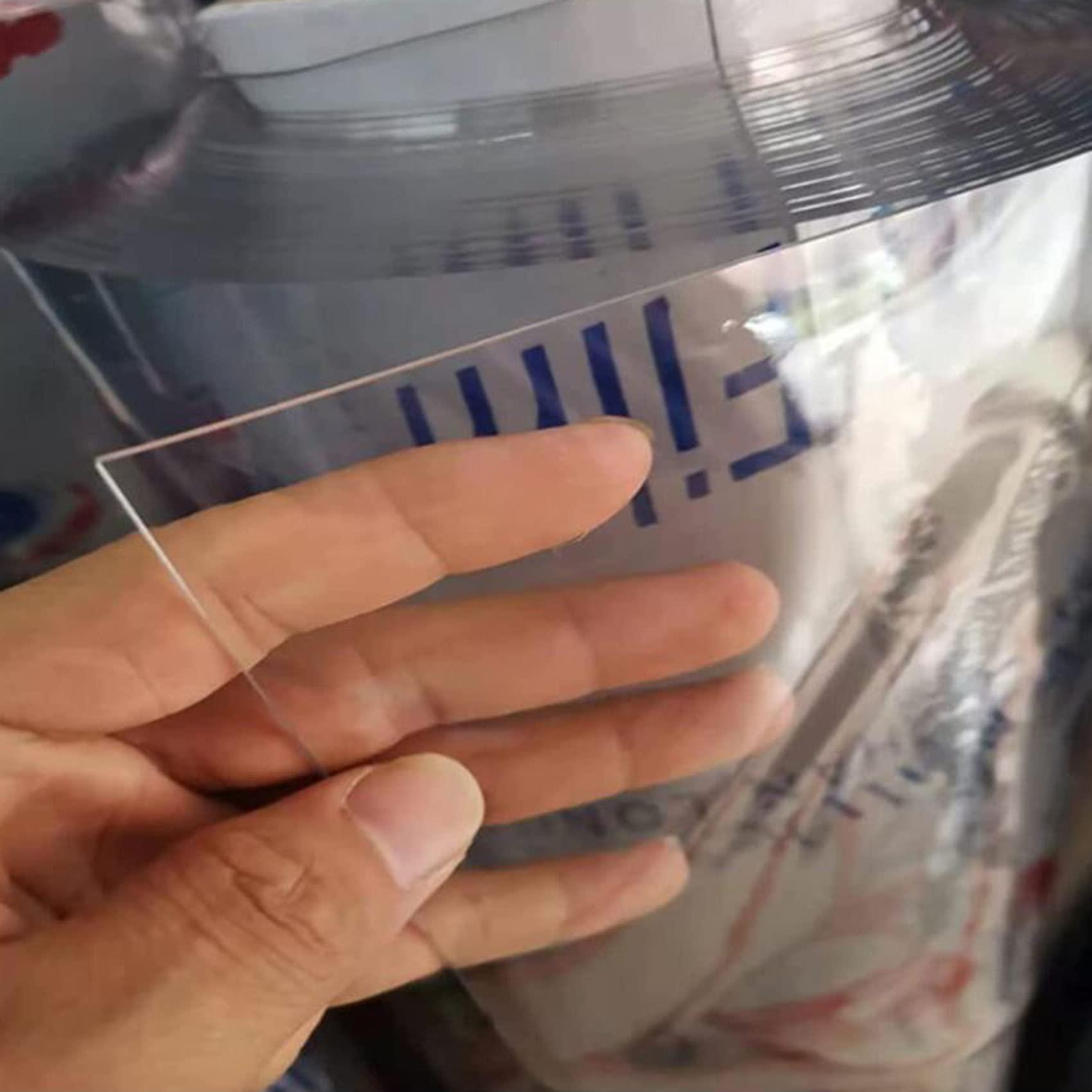 KIZMIQ Runner Rugs Clear Vinyl Plastic Floor Protector 1.5mm Runner Rug Heavy Duty Clear Carpet/Runner Waterproof Protector/Plastic Table Cover - Multipurpose Rectangular Vinyl Roll, Anti-Oxidation,60/90/100