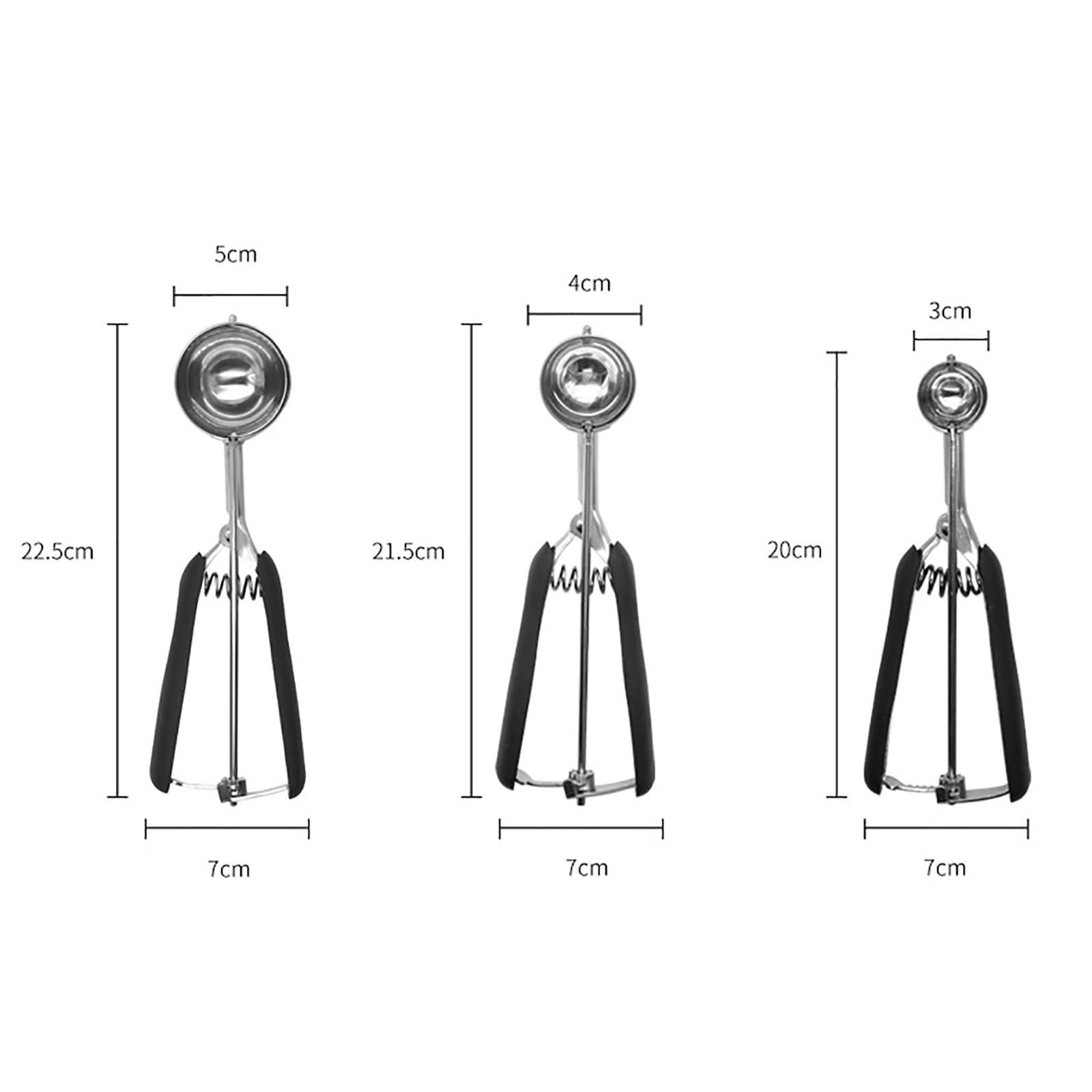 ZMQJEQANBG ZMQJEQANBG Scooper Ice Cream Scoop Scoop Ice Cream Scoop Fruit Scoop Ice Cream Scoop Dessert Scoop for Kitchen Scoops(Noir)