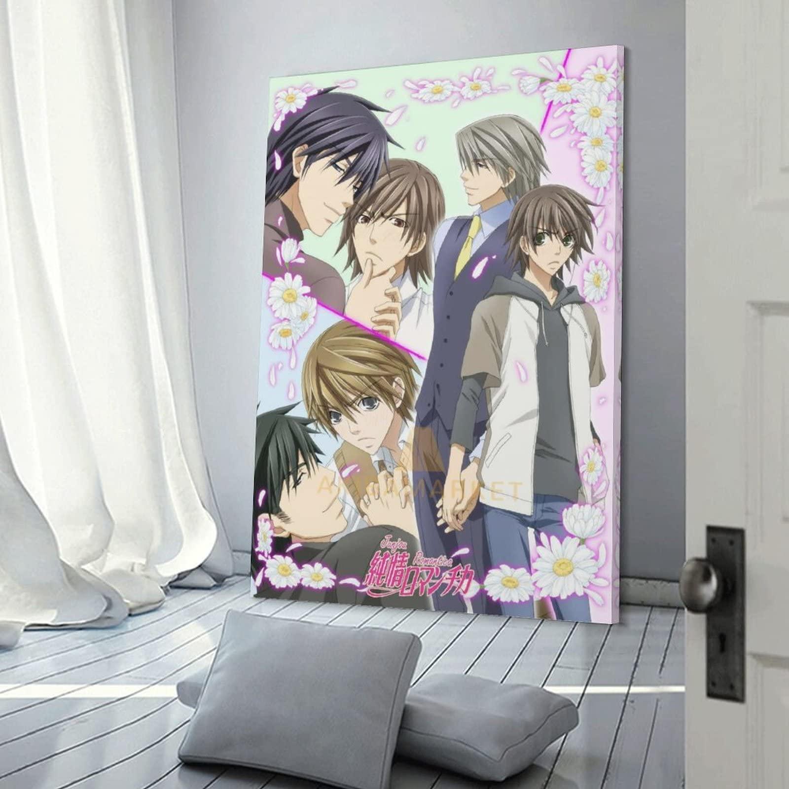 XIANNA XIANNA Junjou Romantica Anime Poster (4) Canvas Art Poster And Wall Art Picture Print Modern Family Bedroom Decor Posters 24x36inch(60x90cm)