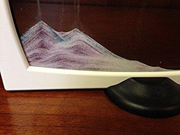 KB Collection / Rainbow Vision Sand Picture KB Collection Screenie Two-Tone Moving Sand Art - 2-Sided Black & White - Kentic pop Art- Original Moving Sand Picture A Relaxing Desktop Sandscape, Liquid Motion Sands - Handcrafted in Austria