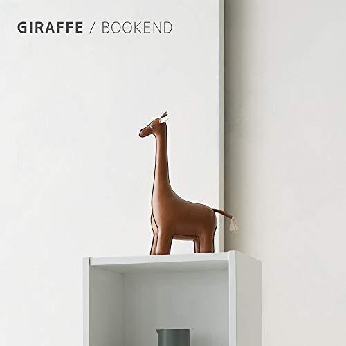 zny zny, zuny, Classic Series Bookend Tan for Shelves, Office Decorative- Giraffe