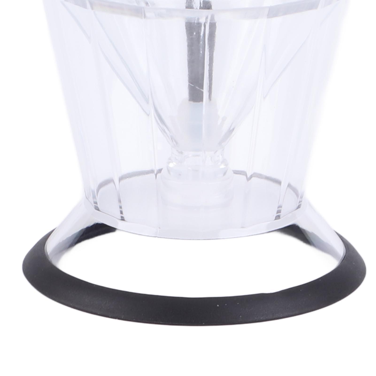 Beufee Honey Dispenser, Syrup Dispenser Glass Dilute Honey Syrup Pot with Non slip Silicone Bottom Acrylic Base for Olive Oil, Runny Honey, Syrup