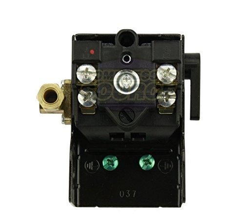 Hubbell Pressure switch for air compressor made by Furnas / Hubbell 69JF7LY 95-125 single port w/ unloader & on/off lever
