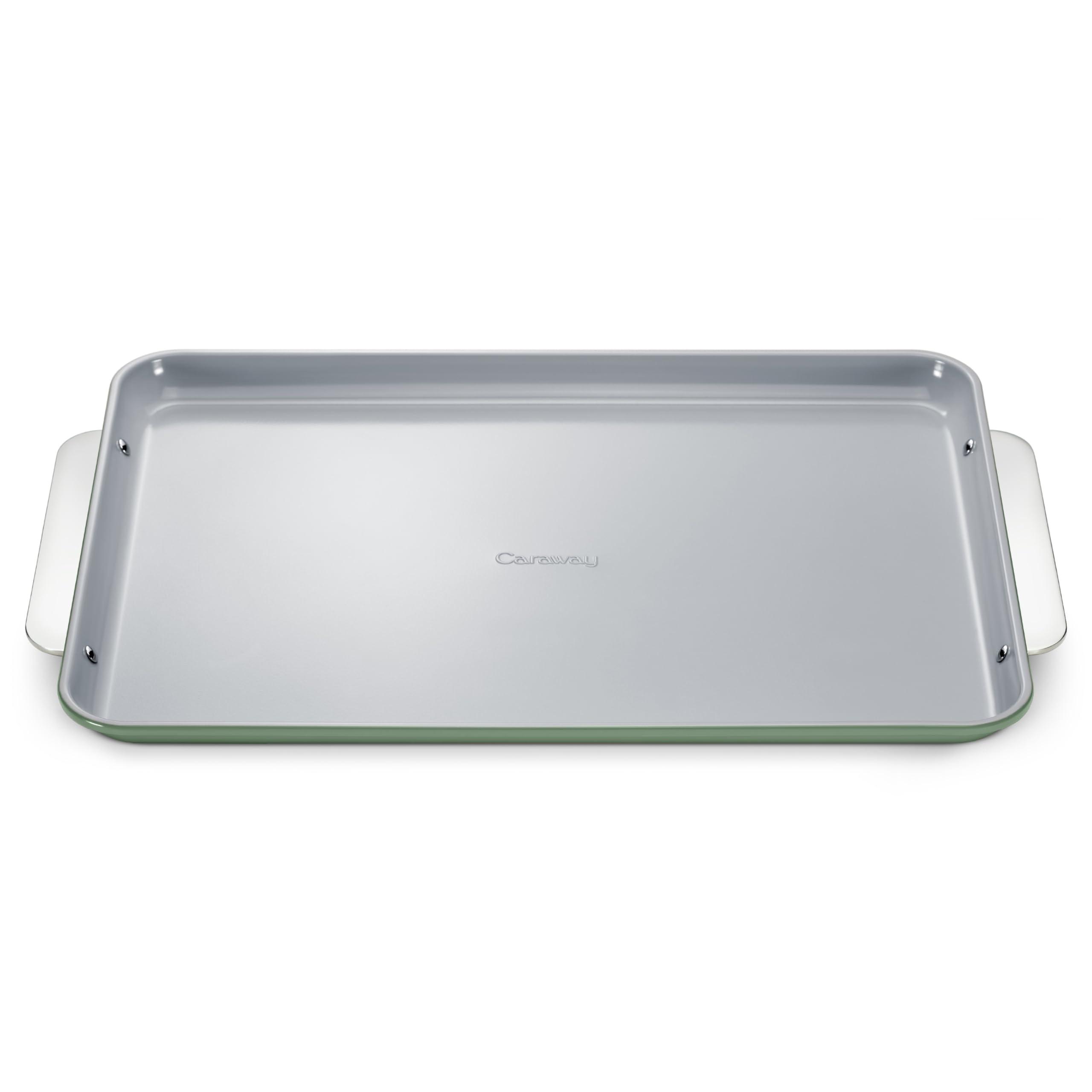 Caraway Caraway Non-Stick Ceramic Baking Sheet - Naturally Slick Ceramic Coating - Non-Toxic, PTFE & PFOA Free - Perfect for Baking, Roasting, and More - Large (18\" x 13\") - Sage