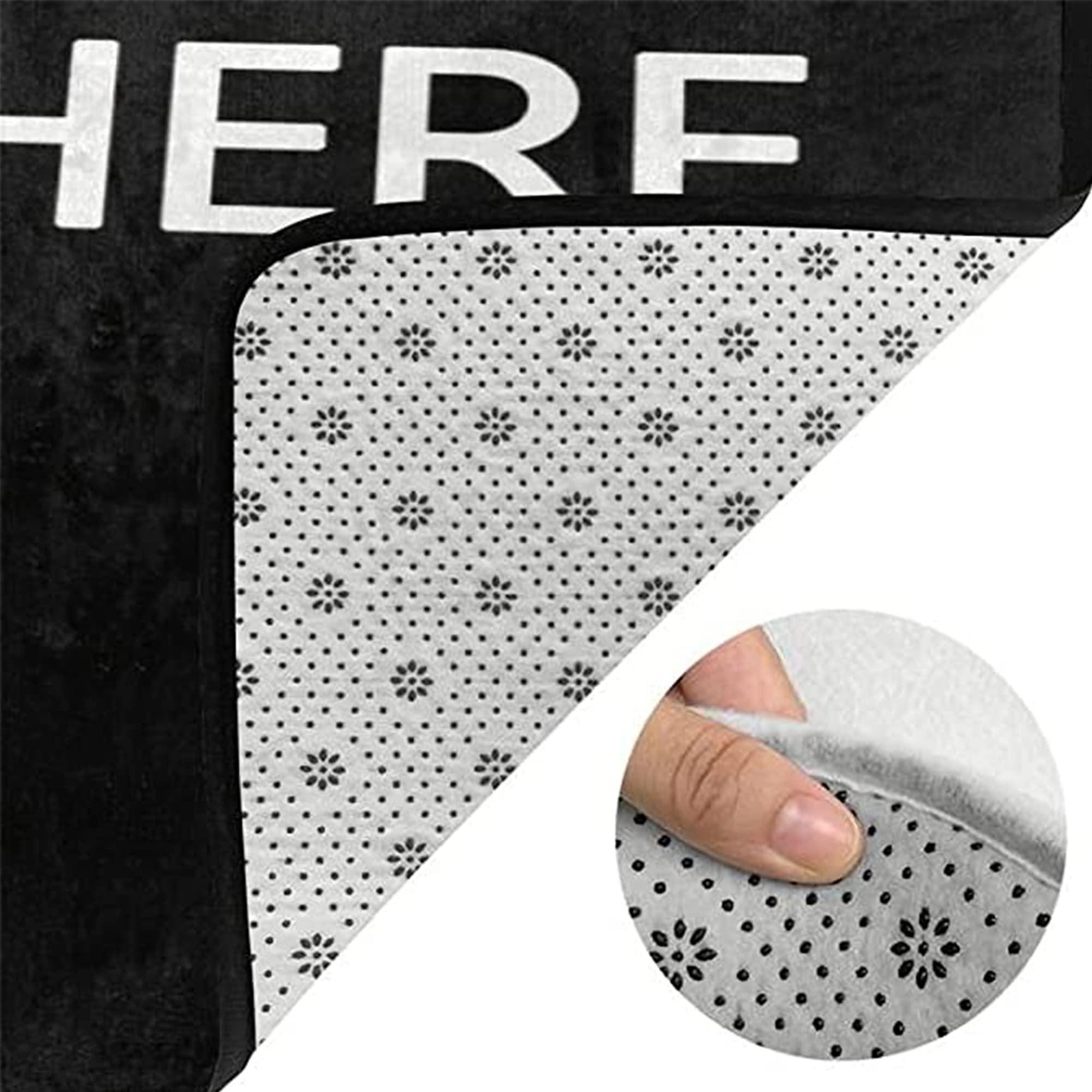 Oueoty Custom Personalized Rugs 5x8ft,Add Your Photo Text Logo Non-Slip Washable Carpet Rug for Home Decoration Bedroom Kitchen Living Room