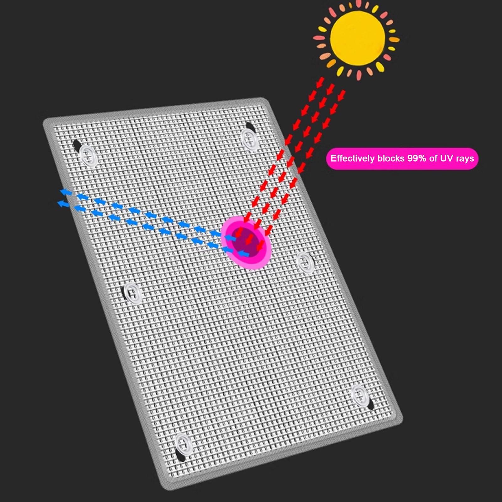 kufu01 Reflective Window Tint for Home and Office,Window Privacy Film Anti-Uv Heat Control Window Film,Aluminum Foil Glass Film,100% Light Blocking Window Films,Self-Adhesive (24\"x39\")