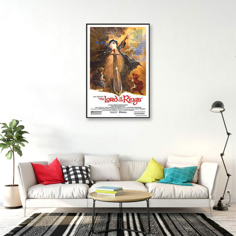 POSTER STOP ONLINE POSTER STOP ONLINE The Lord of The Rings - Framed Movie Poster/Print (1978 Animated Movie) (Size 27\" x 40\")