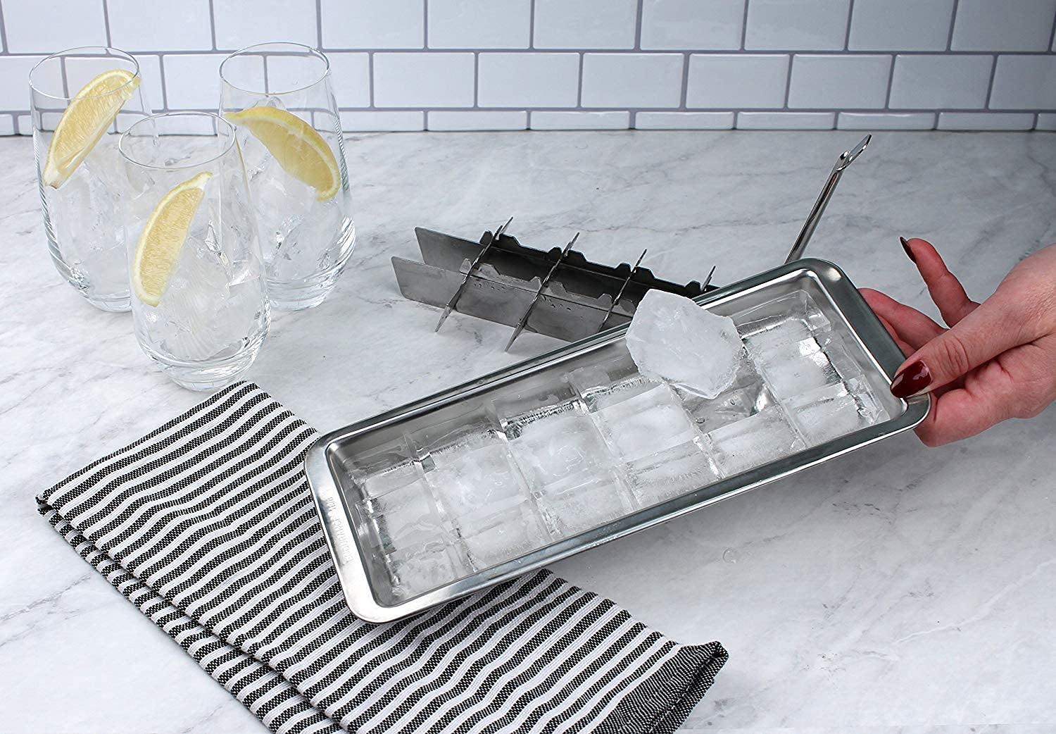 Onyx Onyx 18/8 Stainless Steel # ICE001 18 Slot Ice Cube Tray