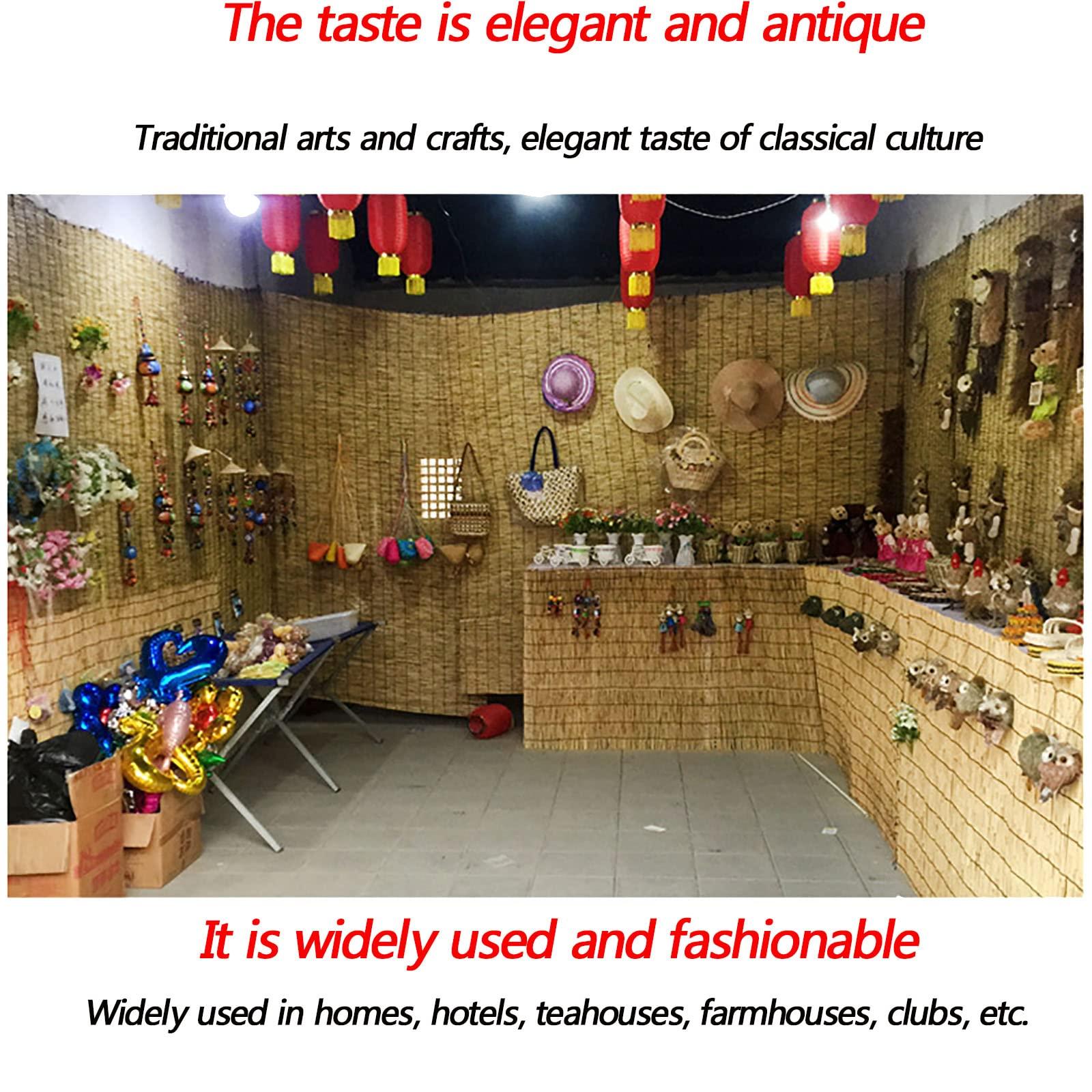 OCAZI OCAZI Roll-up Reed Shade Bamboo Shades Outdoor, Natural Bamboo Roll Up Window Blind Roman Shade Sun Shade Bamboo Shades for Patio Bamboo Roll Up Shades 4543inWH White