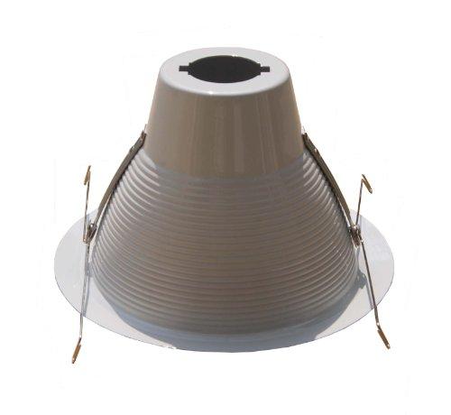 Joint Bright Lighting 6-Pack-6\" Deep Self Flange Air-Shut Baffle Trim for Line Voltage Recessed Light-White