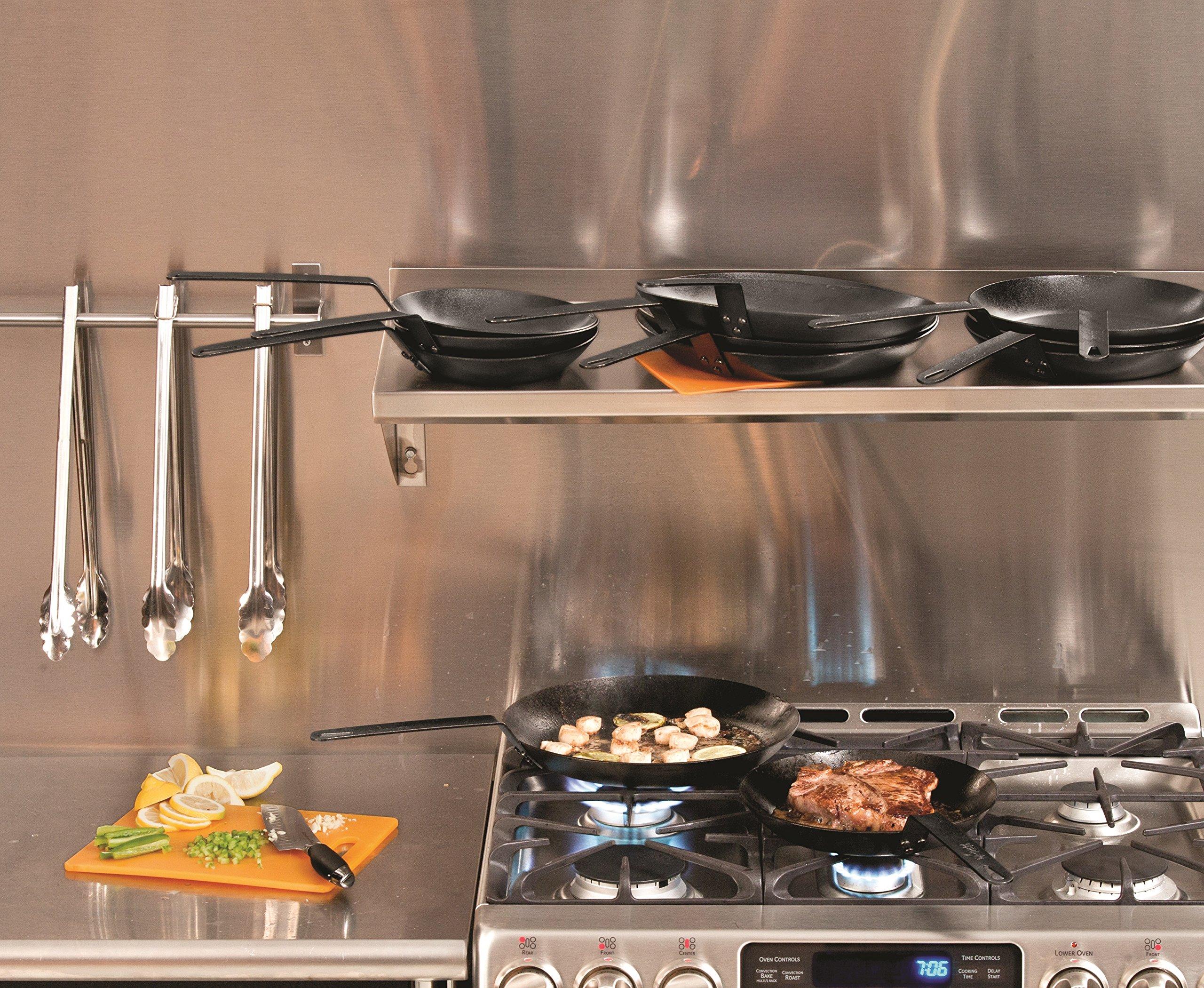 Lodge Lodge Carbon Steel Skillet, Pre-Seasoned, 10-inch , Black