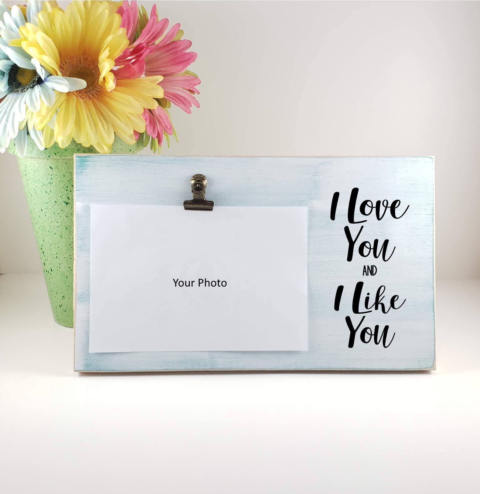 Lizzy Fish Signs I Love You and I Like You Picture Frame - Parks and Rec Inspired