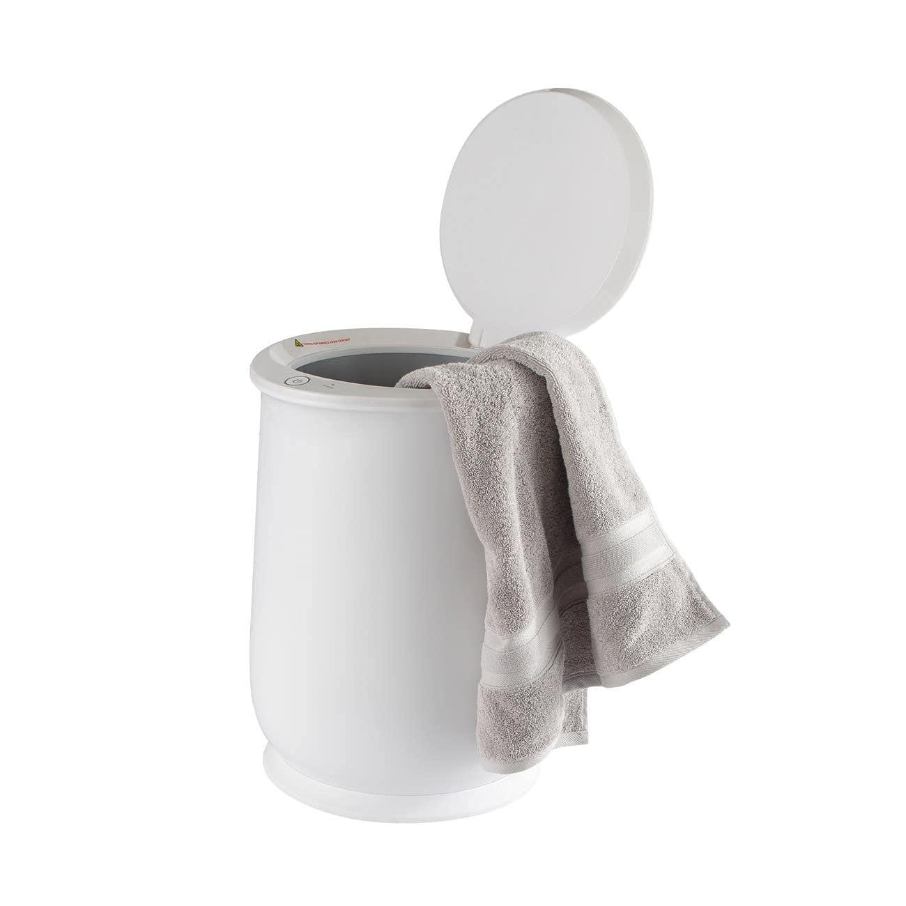 Vintage Tub & Bath Large Towel Warmer for Bathroom - Heated Towel Warmers Bucket, Wood Handle, Auto Shut Off, Fits Up to Two 40\"X70\" Oversized Towels, Bathrobes, Blankets, PJ\'s and More