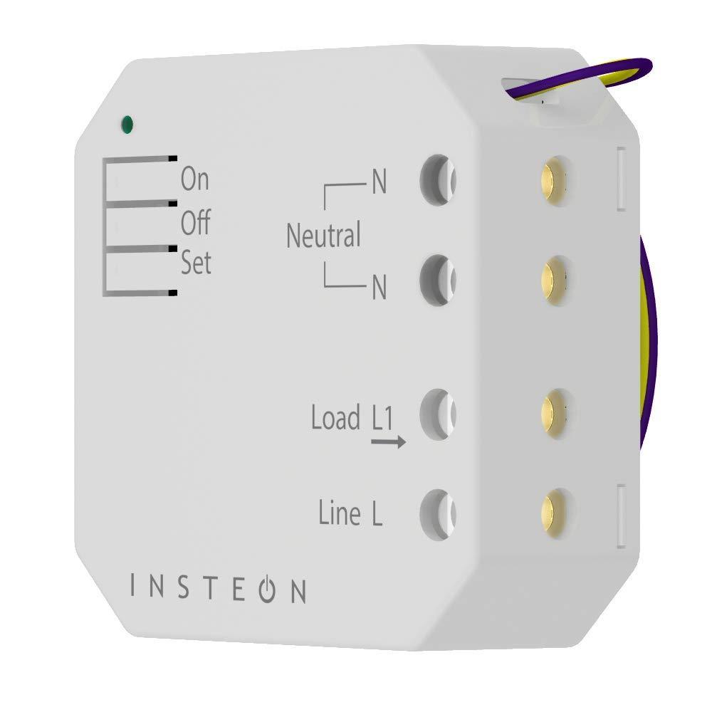 Insteon Insteon Micro Dimmer Switch Adapter, Inline Module, 2442-222 - Insteon Hub Required for Voice Control with Alexa & Google Assistant