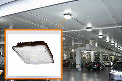 CYLED CYLED 65W LED Canopy Light Industrial Waterproof Explosion-proof Outdoor High Bay Balcony Car Park Lane Gas Station Ceiling Light Equivalent 250W HID/HPS 6500 Lm 6000K DLC qualified