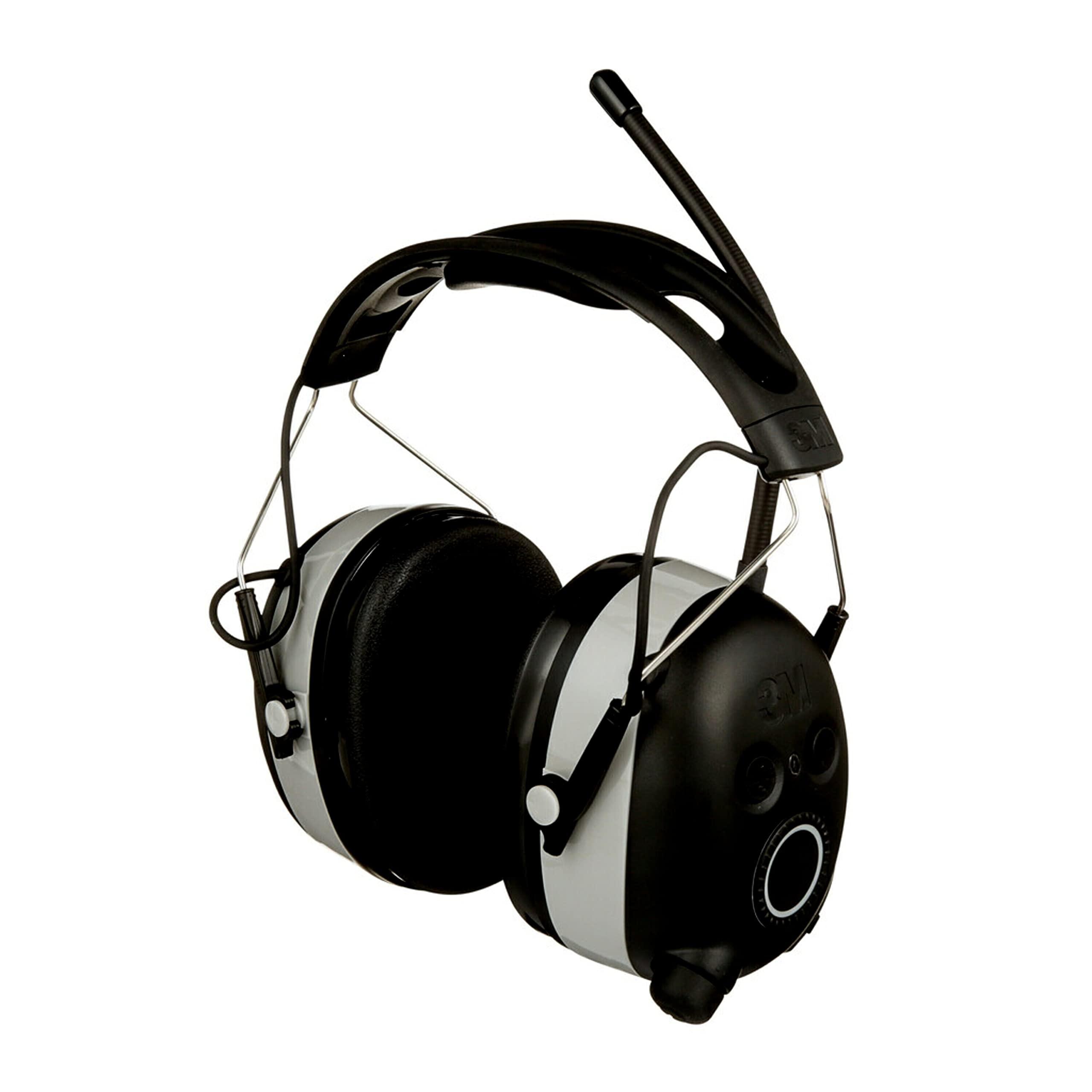 3M 3M WorkTunes Connect + AM/FM Hearing Protector with Bluetooth Technology, Ear protection for Mowing, Snowblowing, Construction, Work Shops