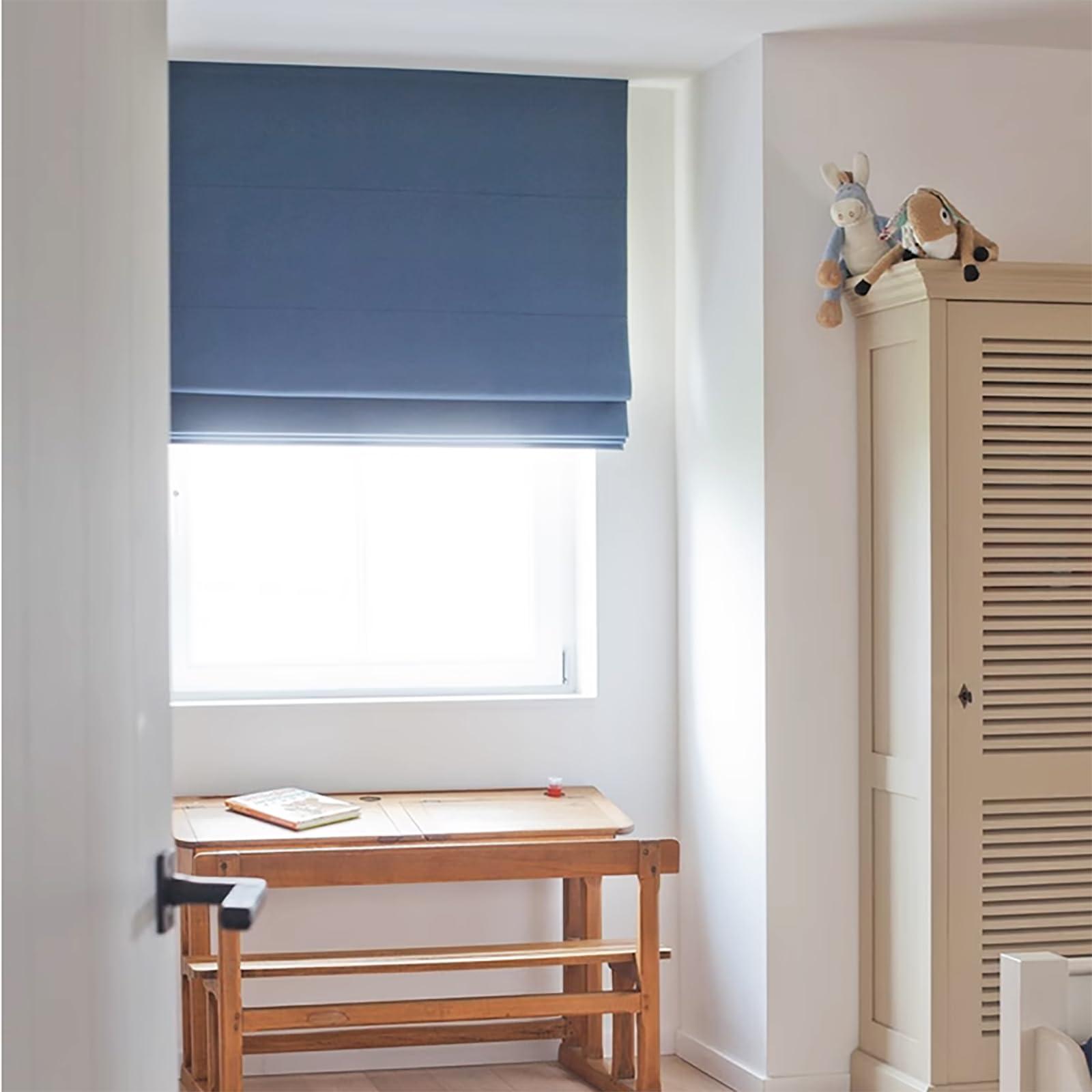 TAIGOR Roman Shades,Blackout Roman Shades Blinds,Cordless Roman Shades Window Blinds for Windows, Farmhouse, French Doors, Kitchen Windows-D-41 W x 56" H