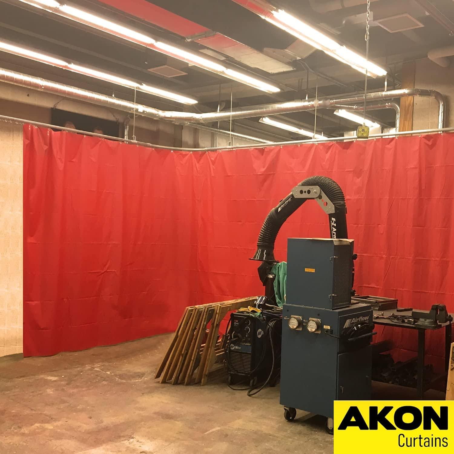 AKON Curtains Suspended Curtain Track System | Drop Down Curtain Track | Commercial, Industrial and Residential Uses