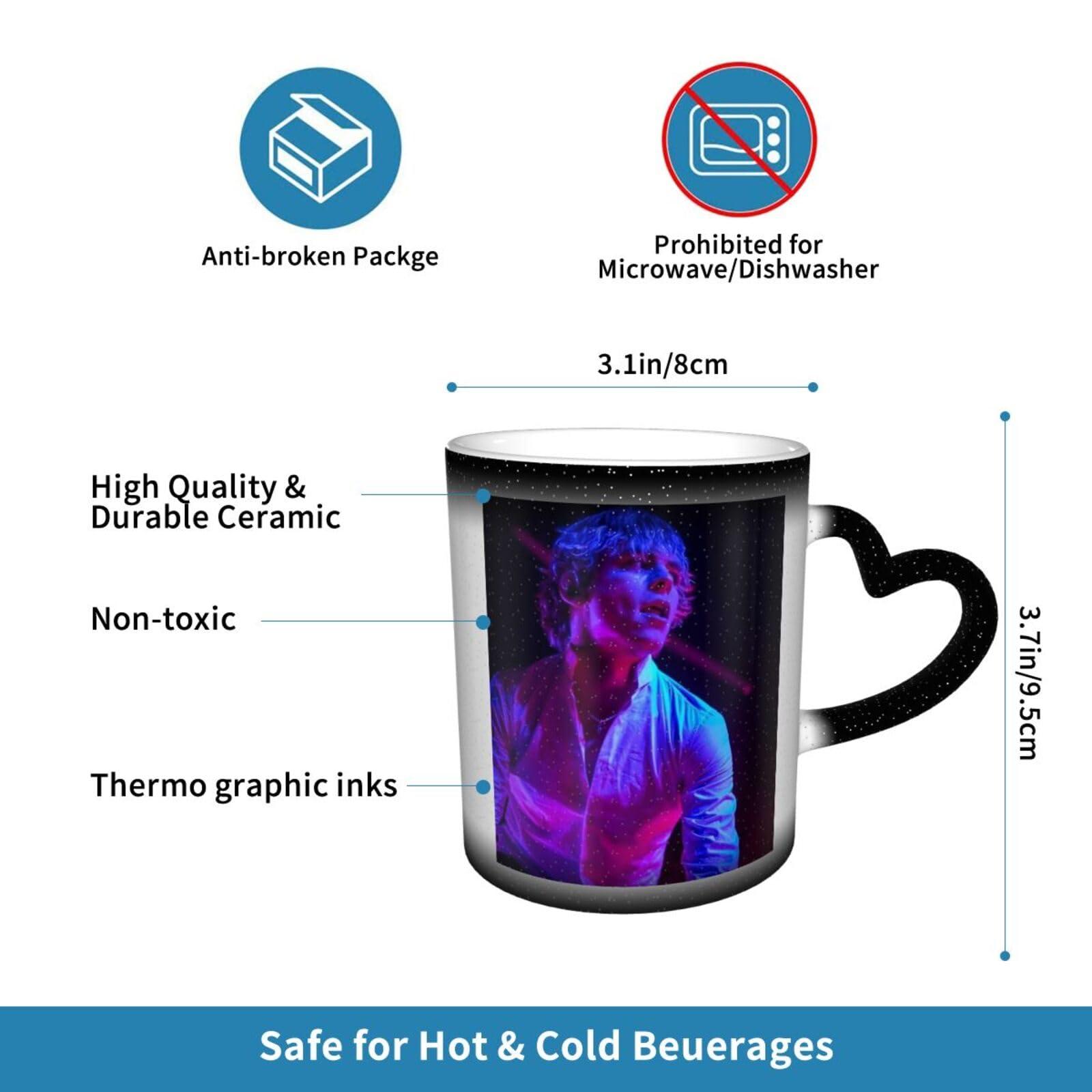 Arichwhoo Arichwhoo Ross Lynch Color Changing Coffee Mugs Sublimation Mugs Magic Mug Heat Sensitive Coffee Mugs Gifts for Man Woman 11oz