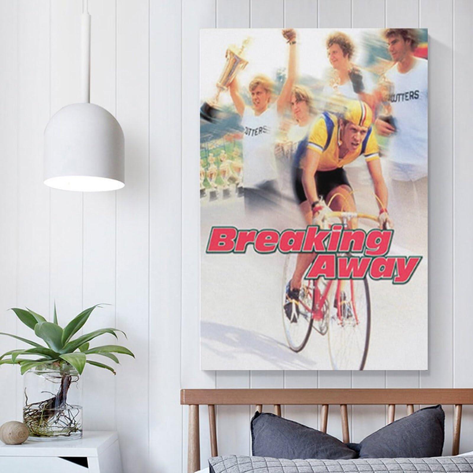 UNBIT Classic Movie Poster Breaking Away Room Aesthetic Poster Print Art Wall Painting Canvas Posters Gifts Modern Bedroom Decor 20x30inch(50x75cm)