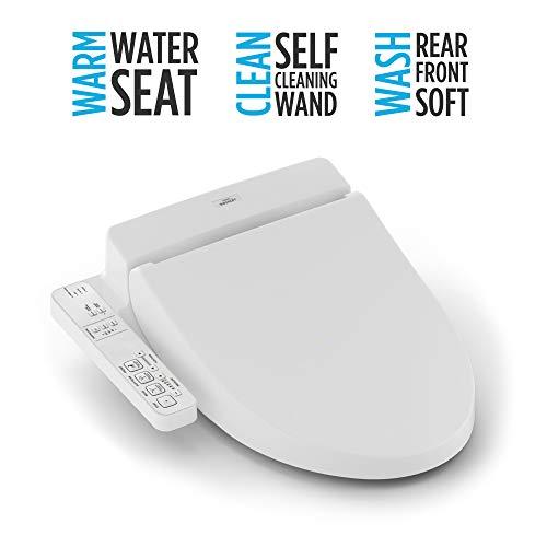 TOTO TOTO SW2014#01 A100 Electronic Bidet Toilet Cleansing Warm Water and Heated Seat, Elongated, Cotton White
