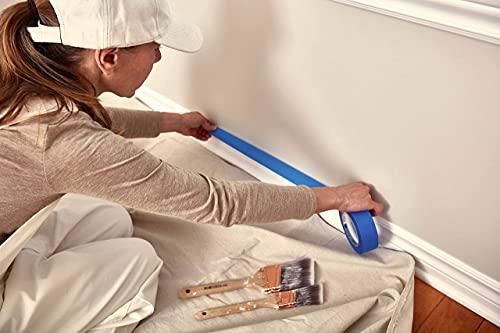 Corporate Hills Canvas Painters Drop Cloth (Size 6 x 9 Feet - Pack of 2) - Pure Cotton Paint Drop Cloth for Painting, Curtains, Furniture & Floor Protection - All Purpose Thick Canvas tarp with Double Stitched Edges
