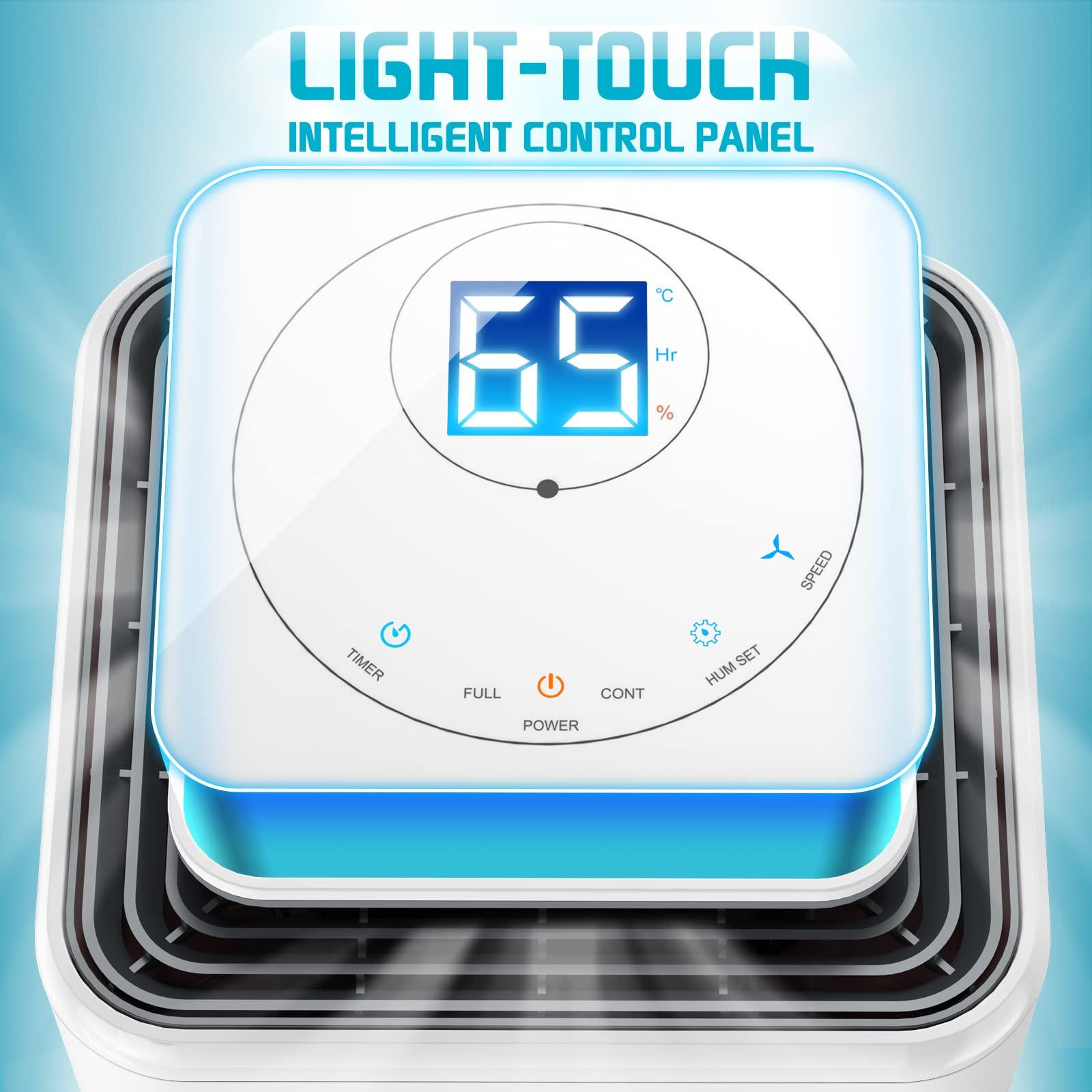 LUKO LUKO 2000 Sq. Ft Dehumidifiers for Large Room and Basements, 30 Pints Dehumidifier with Drain Hose, Auto or Manual Drainage, 0.528 Gallon Water Tank, Auto Defrost, Dry Clothes Function, 24H Timer