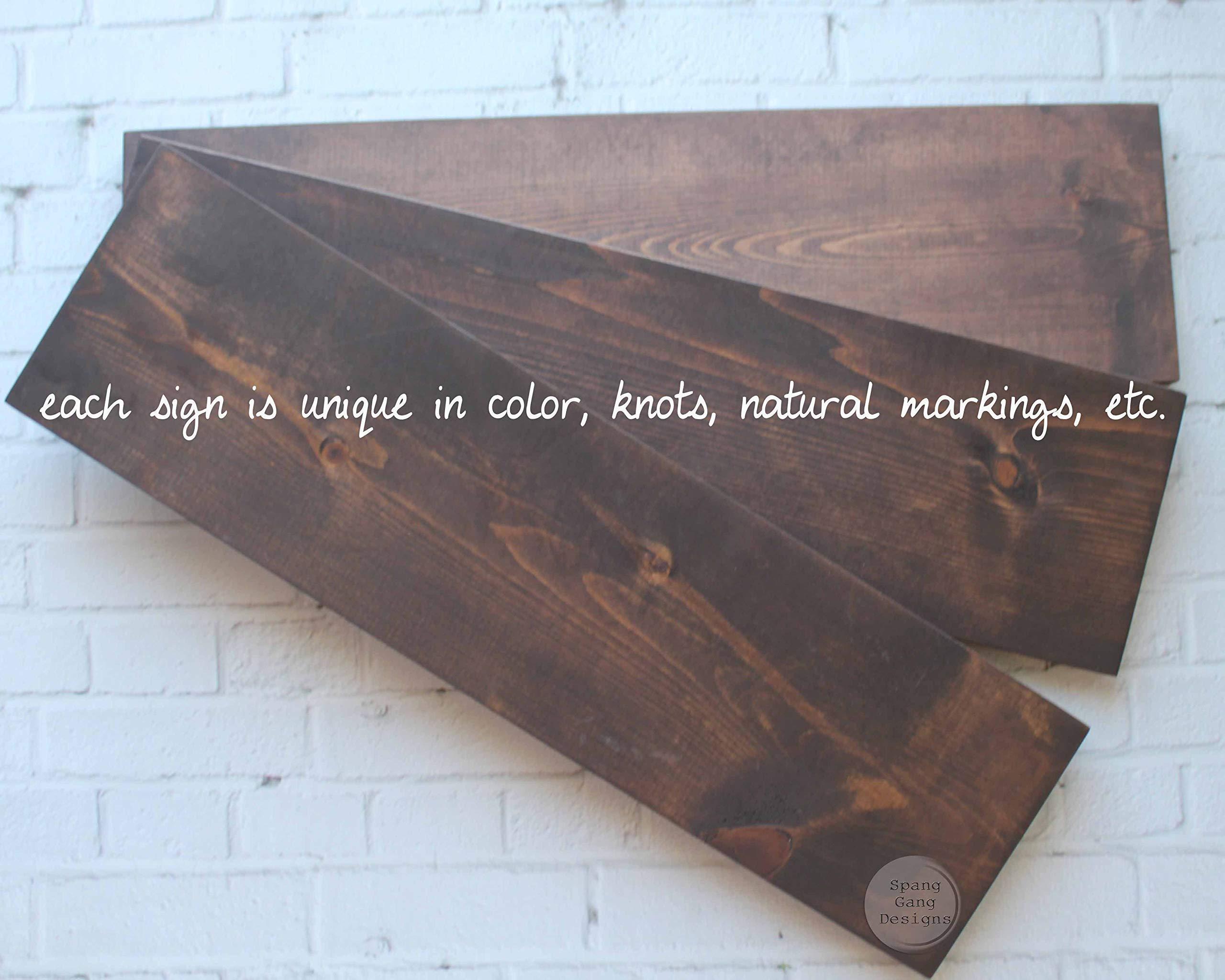 Spang Gang Blended and Blessed Family Sign | Gift for Blended Family | Housewarming Gifts | 20\" x 6\" Wood Sign | Personalized with YOUR Names