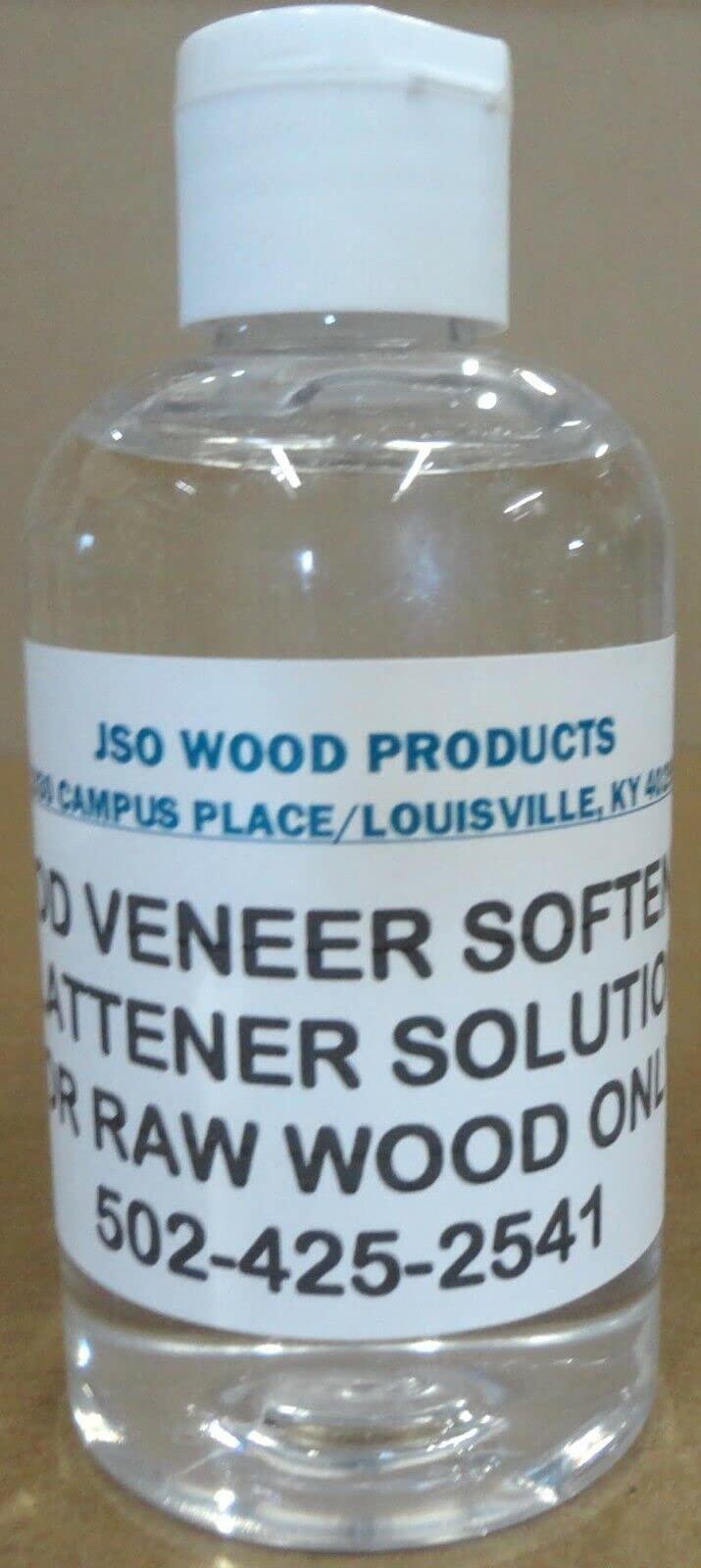 JSO Wood Products Wood Veneer Softener flattener 6 Ounce Bottle