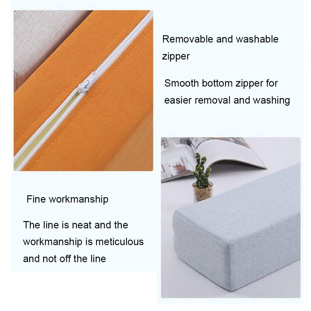 ydhgifd Mattress Gap Filler Bed Gap Filler Close Gap Between Bed and Mattress Headboard Wall Bed Rest Positioning Support Pillow Reading Pillow Gap Filler (Color : Dark Brown, Size : 10X15X180cm)