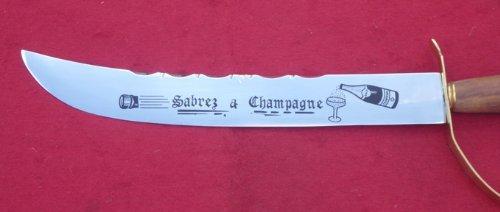 Sabre Uster champagne saber wood handle